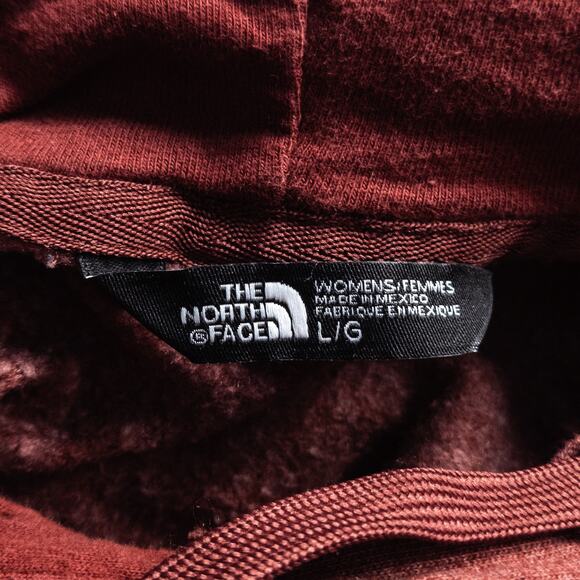 The North Face Women's Hoodie Dark Cherry Fleece Gold Barbiecore Snowboarder M - Picture 4 of 4